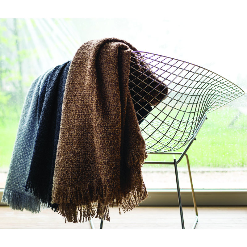 Menton Throw Blanket, Coal