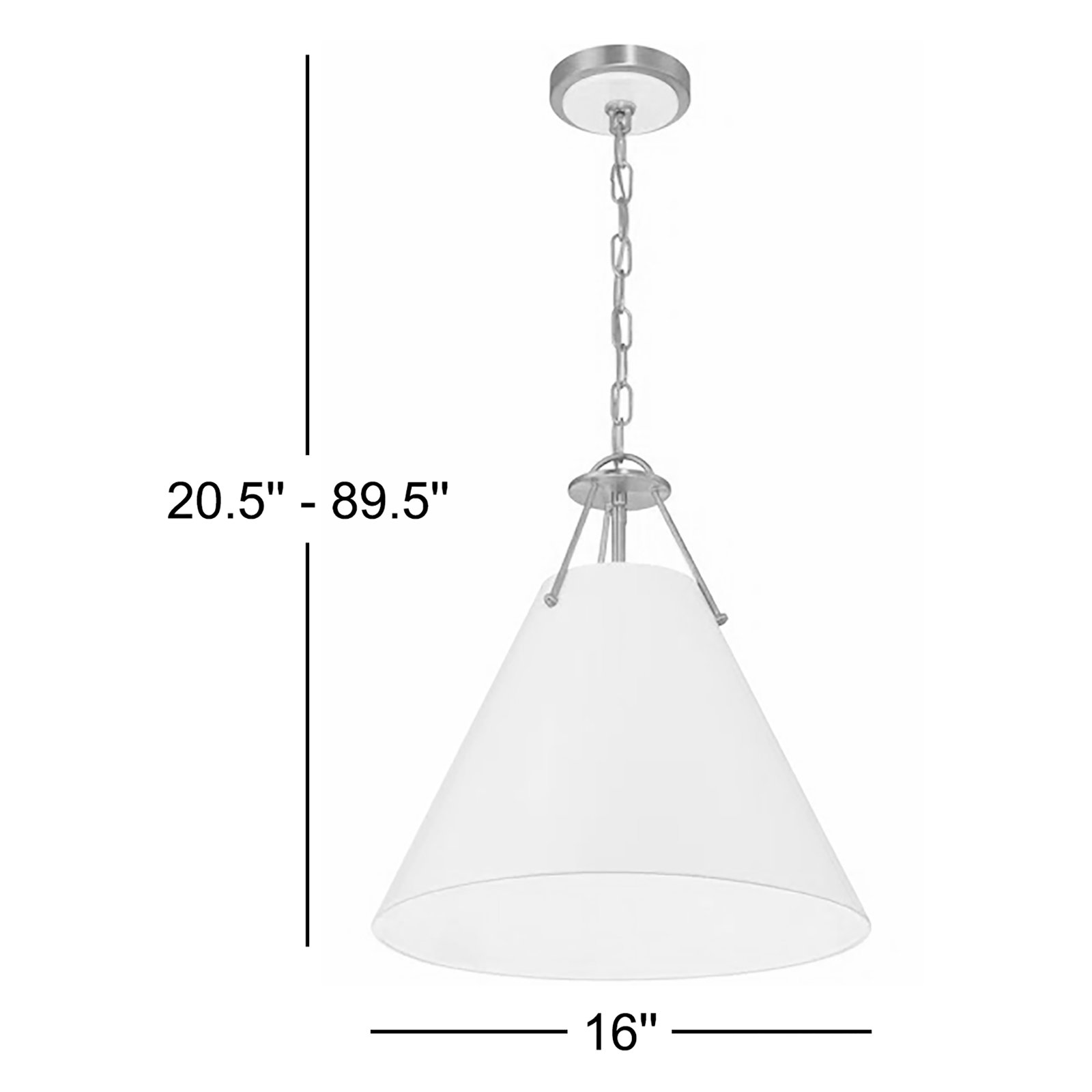 Kinston Dimmable 3-Light Pendant, Gold, Blue