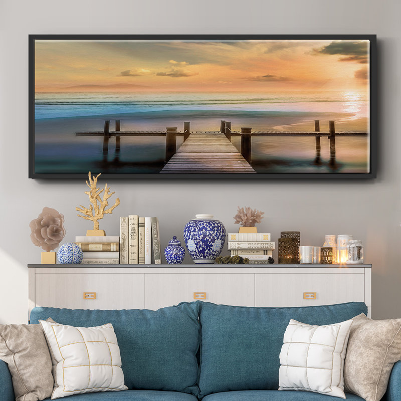 Malibu, toile encadrée, H 20 po x l 50 po