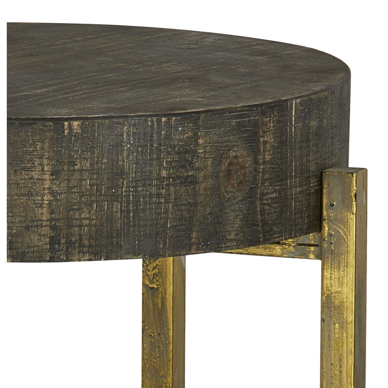 Collin Wood Accent End Table, Brown