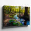Toile, "Serene Sunlit Forest Glade" déplie la lumière tachetée filtrant à travers l'art mural sur toile The Vibrant Green-75555753