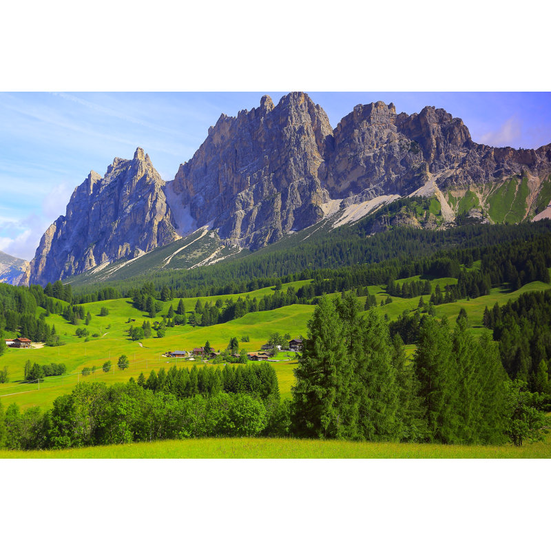Cortina Alpine Village by Agustavop - No Frame Print on Canvas, 61cm H x 91cm W