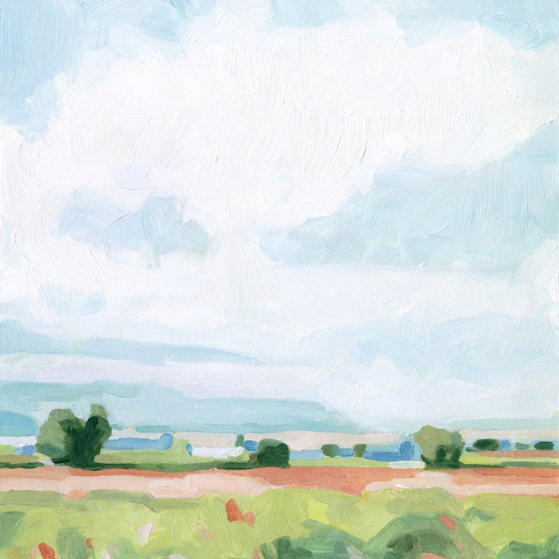 Printemps midi II par Emma Scarvey - peinture sur toile tendue, H 30 po x l 30 po
