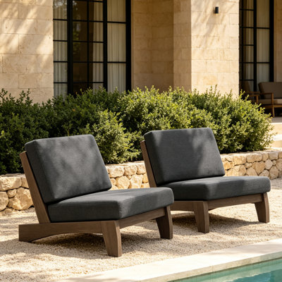 Polett 2-Piece Outdoor Seating Set with Cushions for Patio or Garden