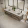 Fresca Formosa 72" Wall Mount Floating Double Sink Bathroom Vanity Set with Top and Sinks - Faucets Not Included