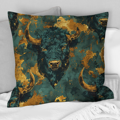 Coussin décoratif Emerald Buffalo Charm - Glam