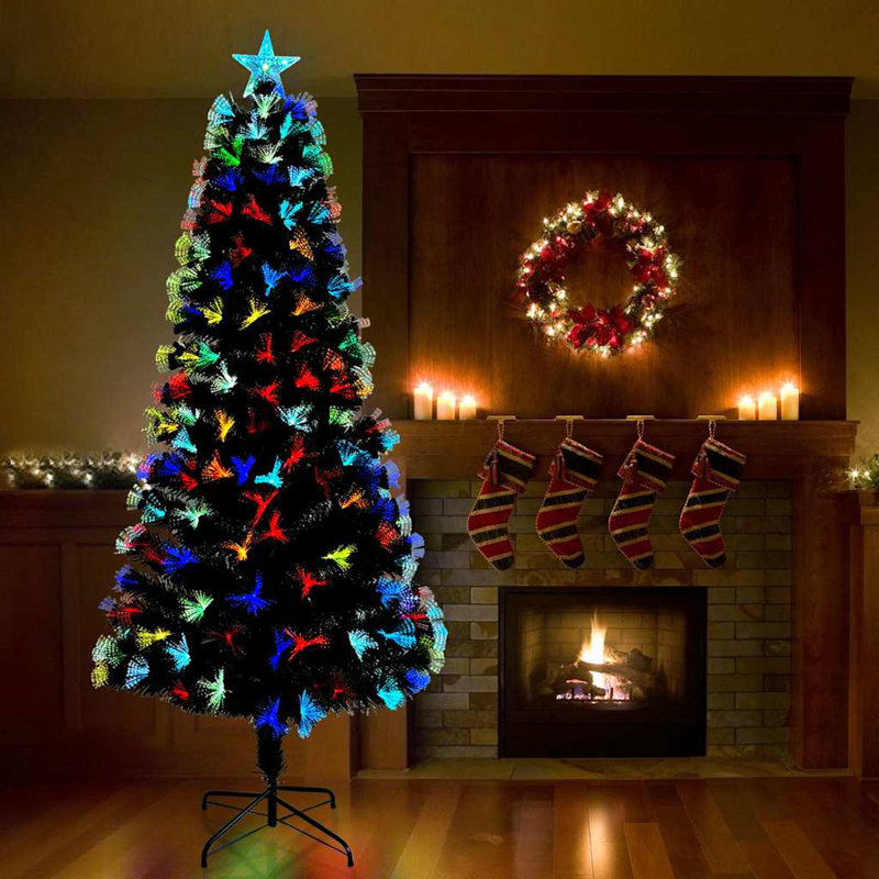 Artificial Christmas Tree Green PVC, 210cm H