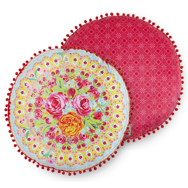 Floral Circular Cushion