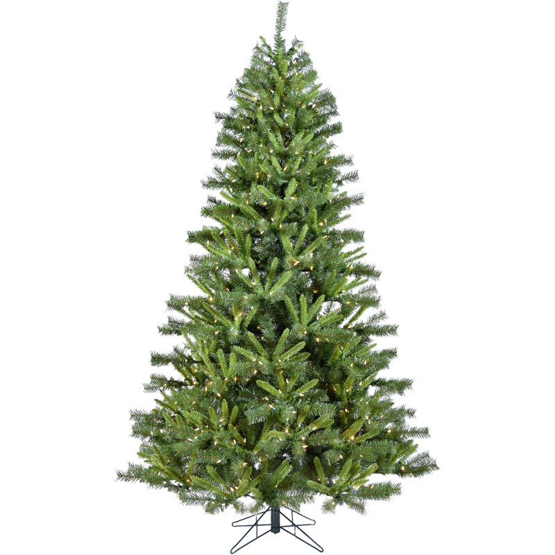 Christmas Time 6.5 ft. Prelit Norway Pine Artificial Prelit Christmas Tree with Dual Multicolor & Warm White LED Lights