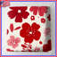 Couvre-lit matelassé à motif floral rouge toutes tailles-126079178