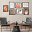 Fine Art Portrait Mid-Century Shape, impression géométrique abstraite encadrée sur papier, 7 pièces-92573511-92573513