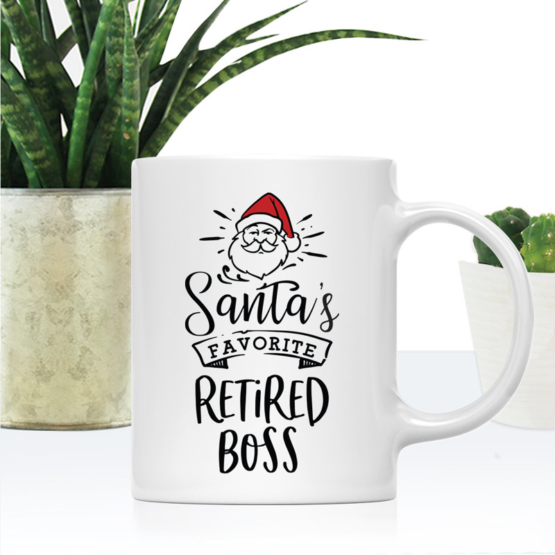 Grande tasse à café Tuileries, « Santa's Favorite Retired Boss »