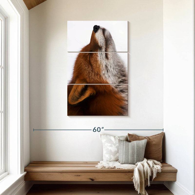 Brampt Red Fox Daydreaming, 45" H x 28" W