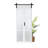 3 Lite White Frosted Glass Bi-fold Sliding Barn Door with Hardware Kit and Handle(pantry,closet)-102693174