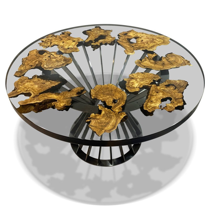 Amiata Round Dining Table, 83.9" W x 83.9" L 