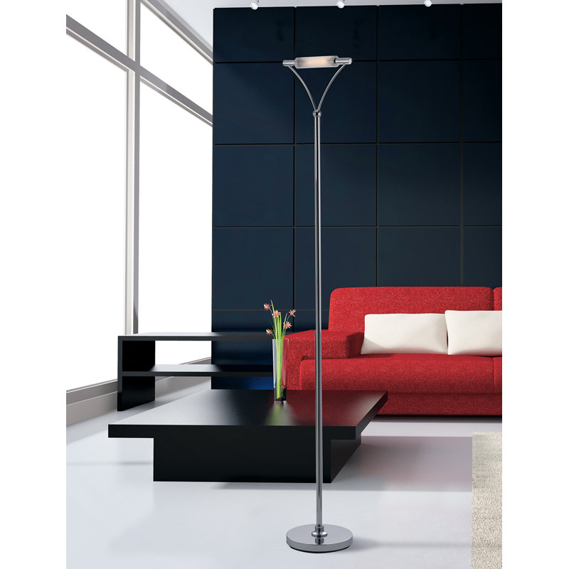 Skycrest 181cm Chrome Floor Lamp