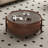 29.53"Retro Solid Wood Round Tea Table