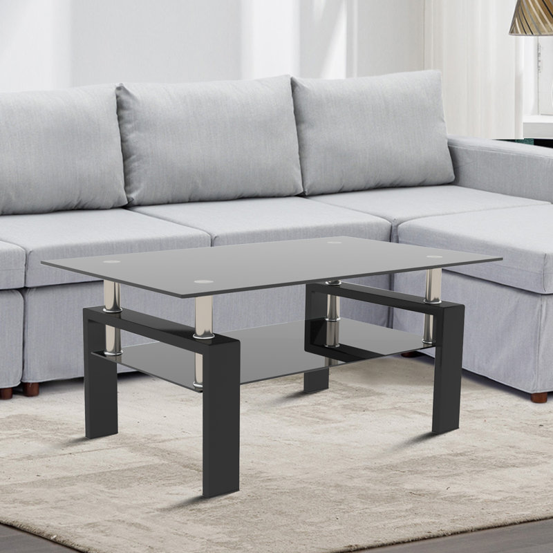 Table basse Kenechi, Noir, Noir