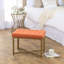 Repose-pieds standard rectangulaire en velours capitonné l 24 po Mikey