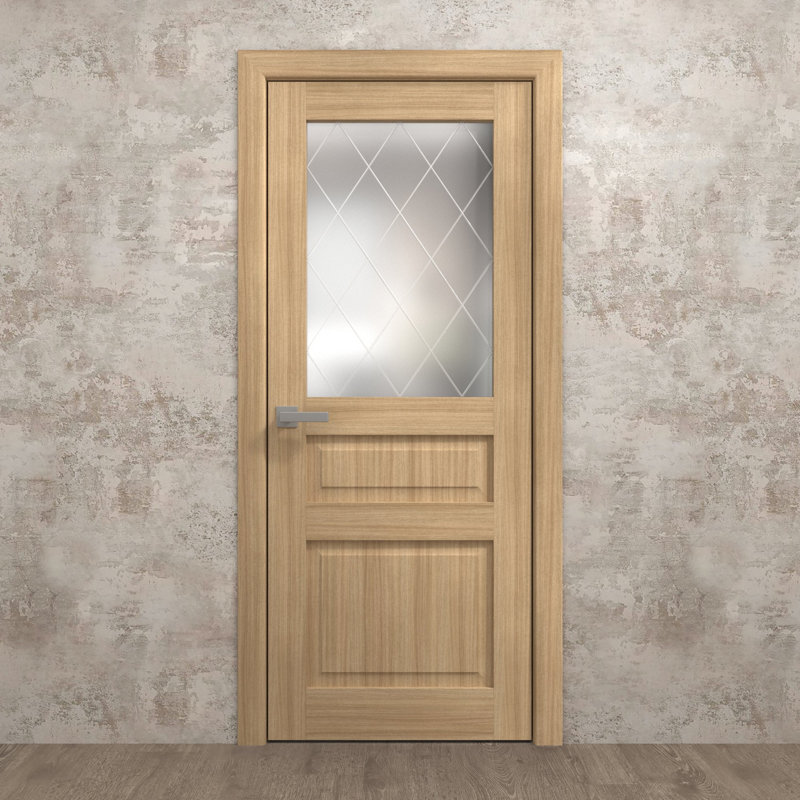 Porte intérieure intérieure | Ego 5011 | Poignée simple à panneau régulier | Portes de salle de bain modernes, Chêne naturel