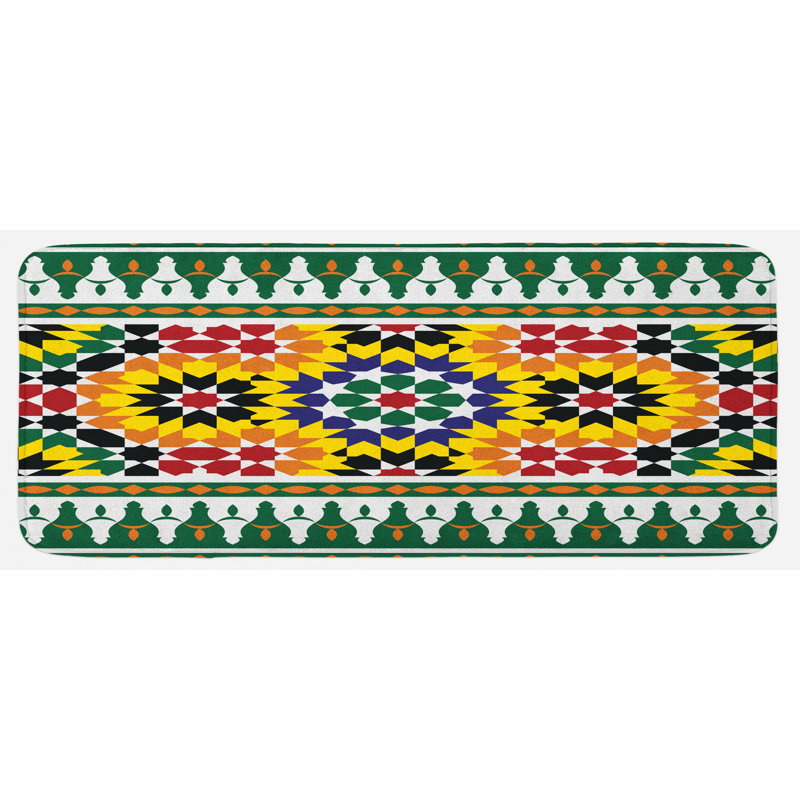 Eclectic Polyester Kitchen Mat