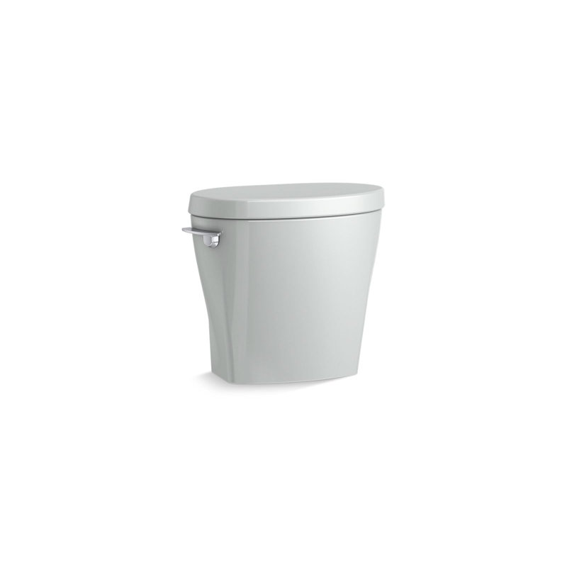 Betello with Continuous Clean 1.28 Gpf Toilet Tank with Aquapiston Flushing Technology and Left-Hand Trip Lever, Ice Grey