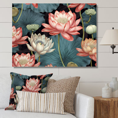 Multicolor Lotus Reflections I, reproduction d'art sur toile