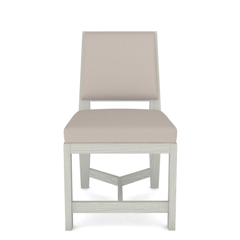 Thom Filicia Home Upholstered Back Side Chair, Nadia Steam, Casa Blanca