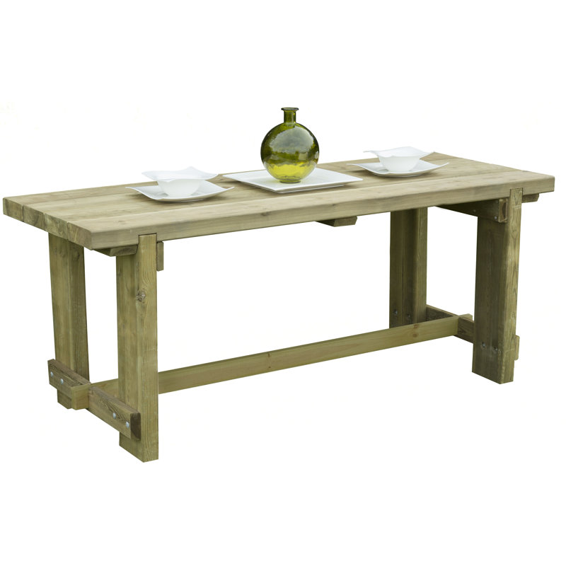 Rectangular Pine Outdoor Dining Table , cm W 70cm cm D, H75 x W70 x L180cm
