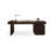 Smoked color Rectangular Solid Wood Writing desk with drawers desk-921615286