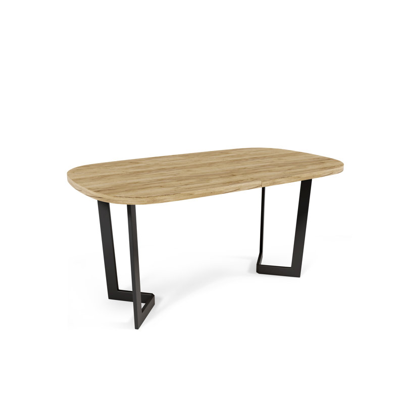 Baeleigh Oval Metal Base Dining Table, 76cm H x 120cm L x 80cm W
