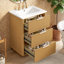 Meuble-lavabo moderne avec lavabo en céramique