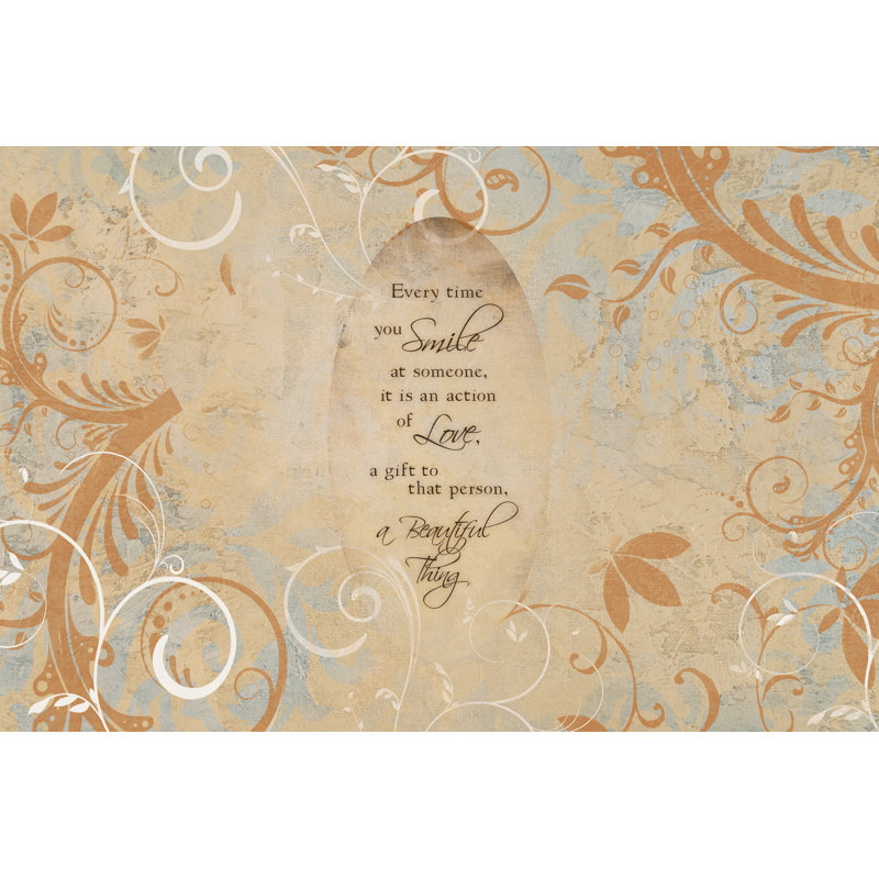 Smile Photo Mat - Wrapped Canvas Print, 30cm H x 46cm W x 3.8cm D