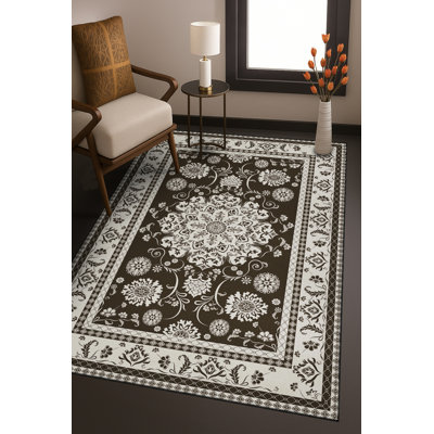 Tapis gris tissé traditionnel Mosso