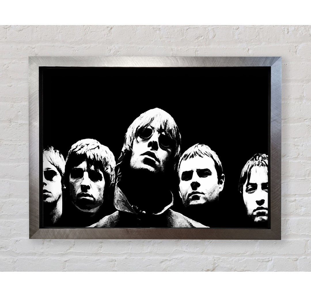 Oasis Wonderwall Pop Art - Einzelner Bilderrahmen Druck