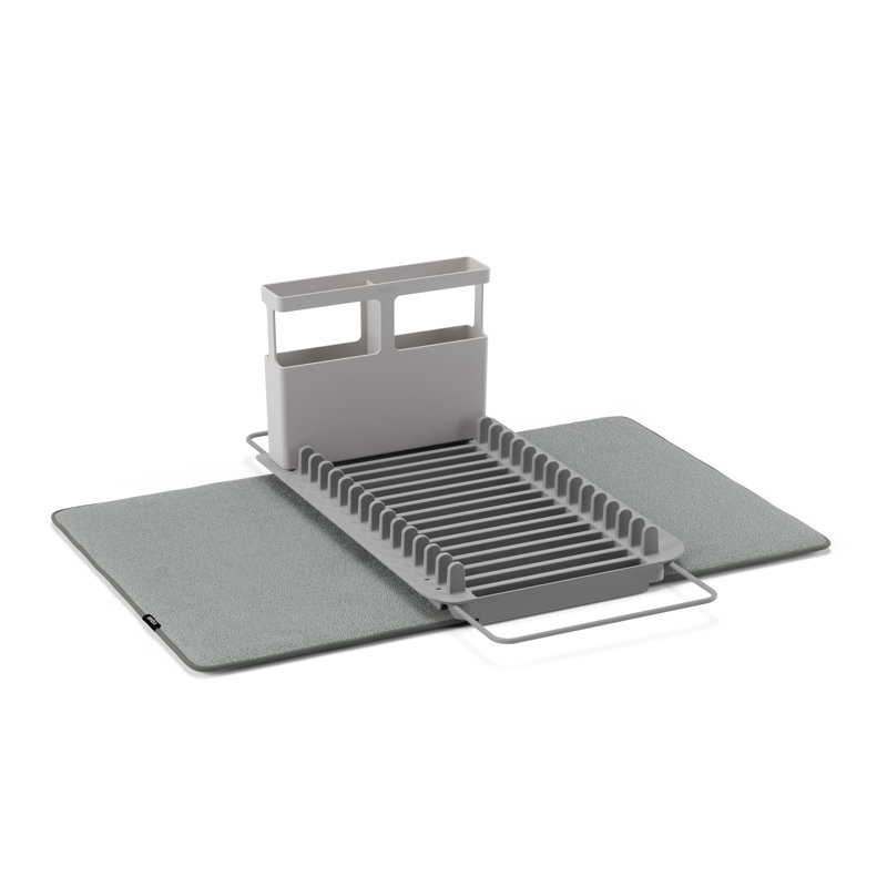 Adjustable Over The Sink Dish Rack, Charcoal