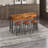 Meleesa 3 - Person Trestle Dining Set-1424242942-1424242912