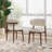 Mid-Century Solid Wood Beige Upholstered Dining Chairs, No Assembly Required Accent Chairs For Dining Room (Set of 2)-996533198-991891248