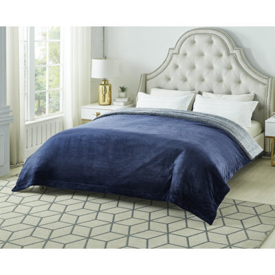 Couverture en flanelle Zakary Sherpa