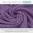 Willow 6 Pieces Towel Set – 100% Combed Cotton, Premium Quality 630 GSM, Purple, Ultra-Soft & Highly Absorbent (2 Bath, 2 Hand, 2 Wash Towels set)-50988548-50988670