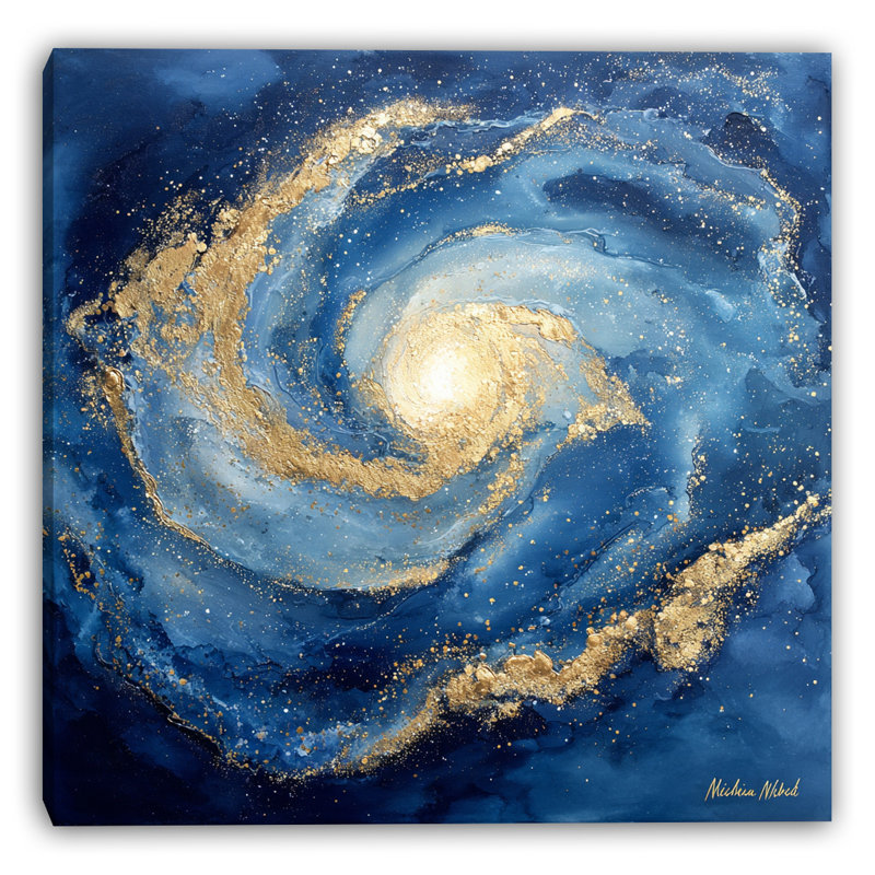 Art mural sur toile Gilded Galaxy III