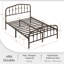 Metal Bed with Arched Headboard and Footboard-903361660-932308567