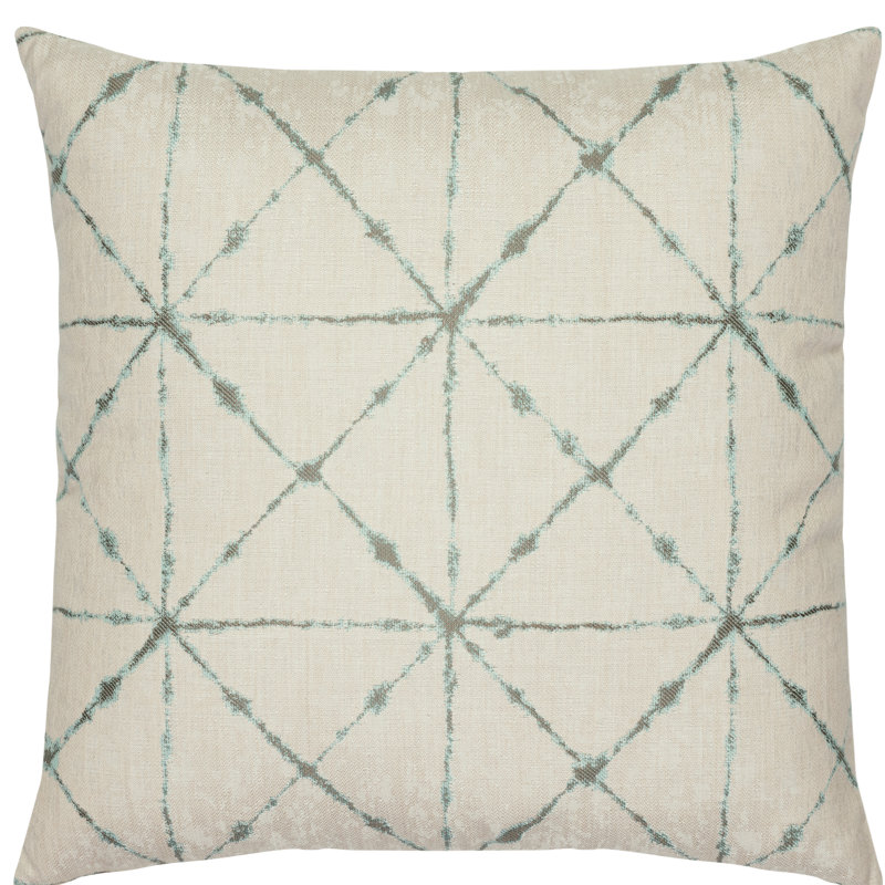 Trilogy Throw Square Indoor/Outdoor Pillow Cover & Insert by Elaine Smith, Indigo, 22"H x 22"W