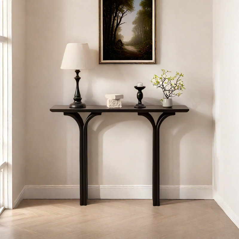 Console Modern Minimalist Art, Noir, noir, noir, noir, H 29,53 po x l 31,5 po x P 11,81 po