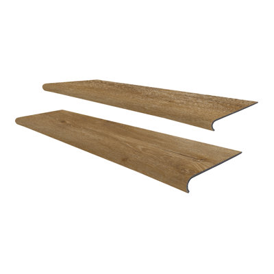 48 In.x 12 In.x 5 Mm Luxury Vinyl Spc Stair Tread Molding Set Of 2