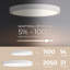 Plafonnier encastré rond de 11 po à DEL de 21 po Builder Essential de 2 050 lumens avec sélection 5-CCT 2700-3000-3500-4000-5000K en nickel brossé-127418257-127418256-127418316