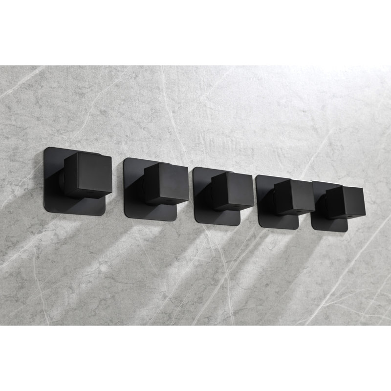 3/4" Cast Metal Volume Control Valve, Matte Black Finish, Adjustable Brass Handle, Corrosion & Rust , 3.41" W X 2.22" H D, 4.8 Lb Valve - Black, And Resistance, 3.41 In. D 2.22 H,