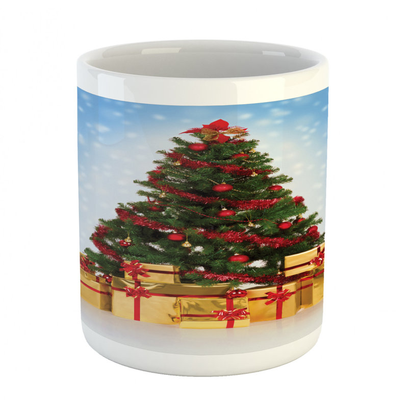 Grande tasse à café sapin