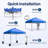 10x10ft. Portable Outdoor Pop Up Canopy with Wheel Carry Bag and Sandbags-110811639