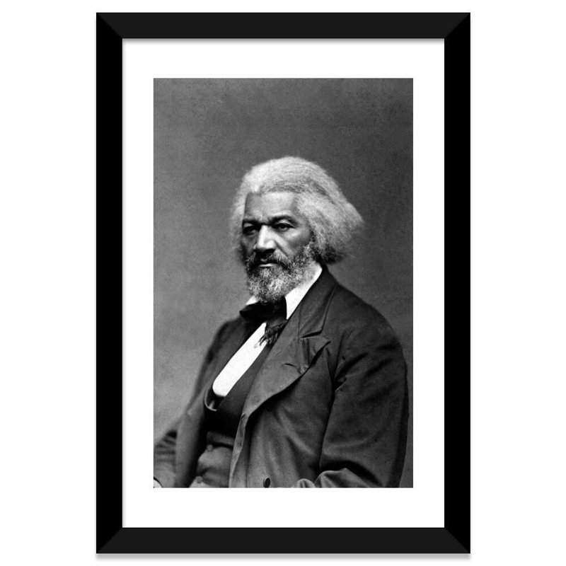 «Frederick Douglass Portrait», photographie encadrée, H 24 po x l 16 po x P 1 po, Papier encadré noir